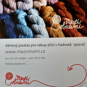 dárkový poukaz 1500 Kč tištěný